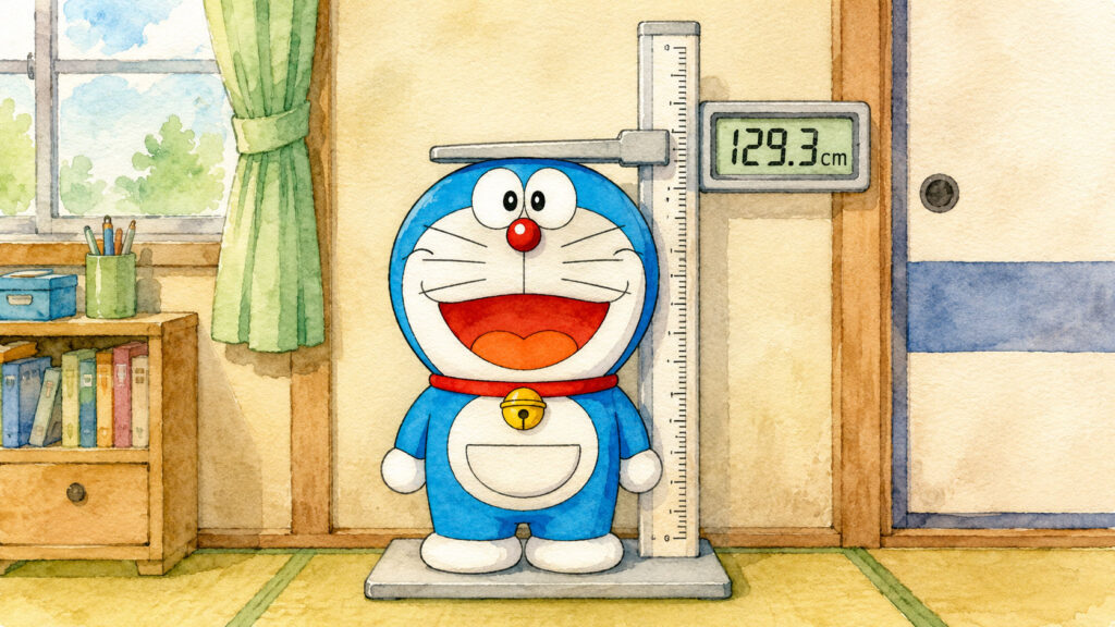 ドラえもんの身長は129.3cm