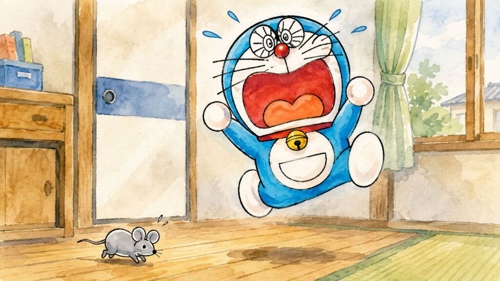 ドラえもんはネズミが怖い
