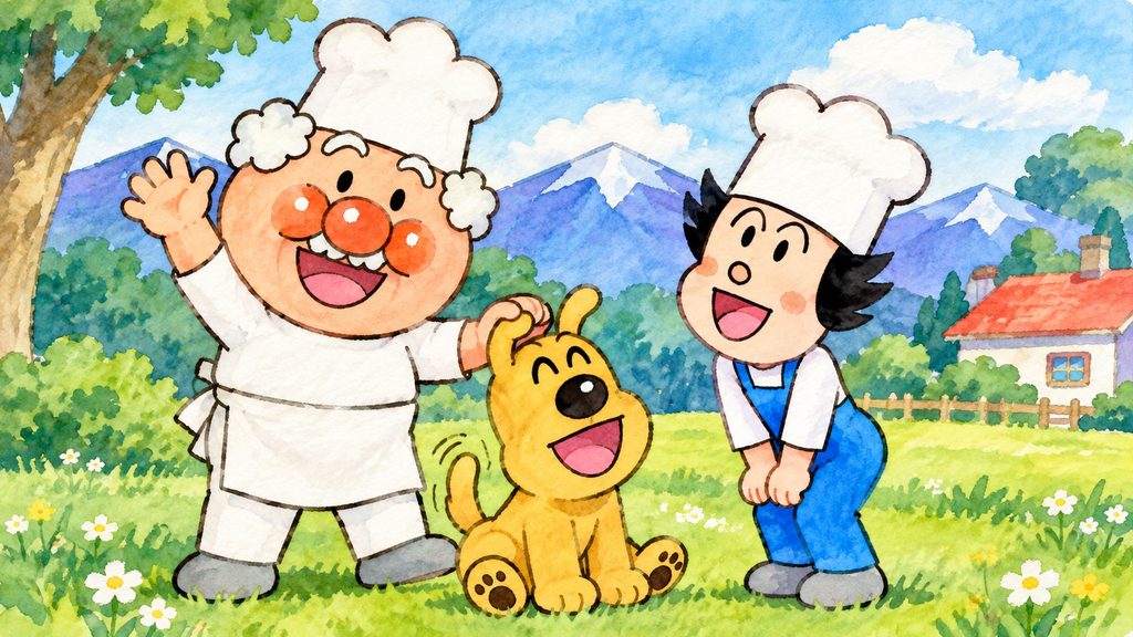 ジャムおじさんとチーズとバタコさん
