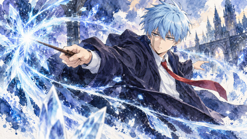 魔法を放つランス・クラウン